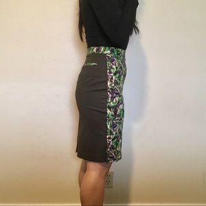 Club Monaco printed pencil skirt